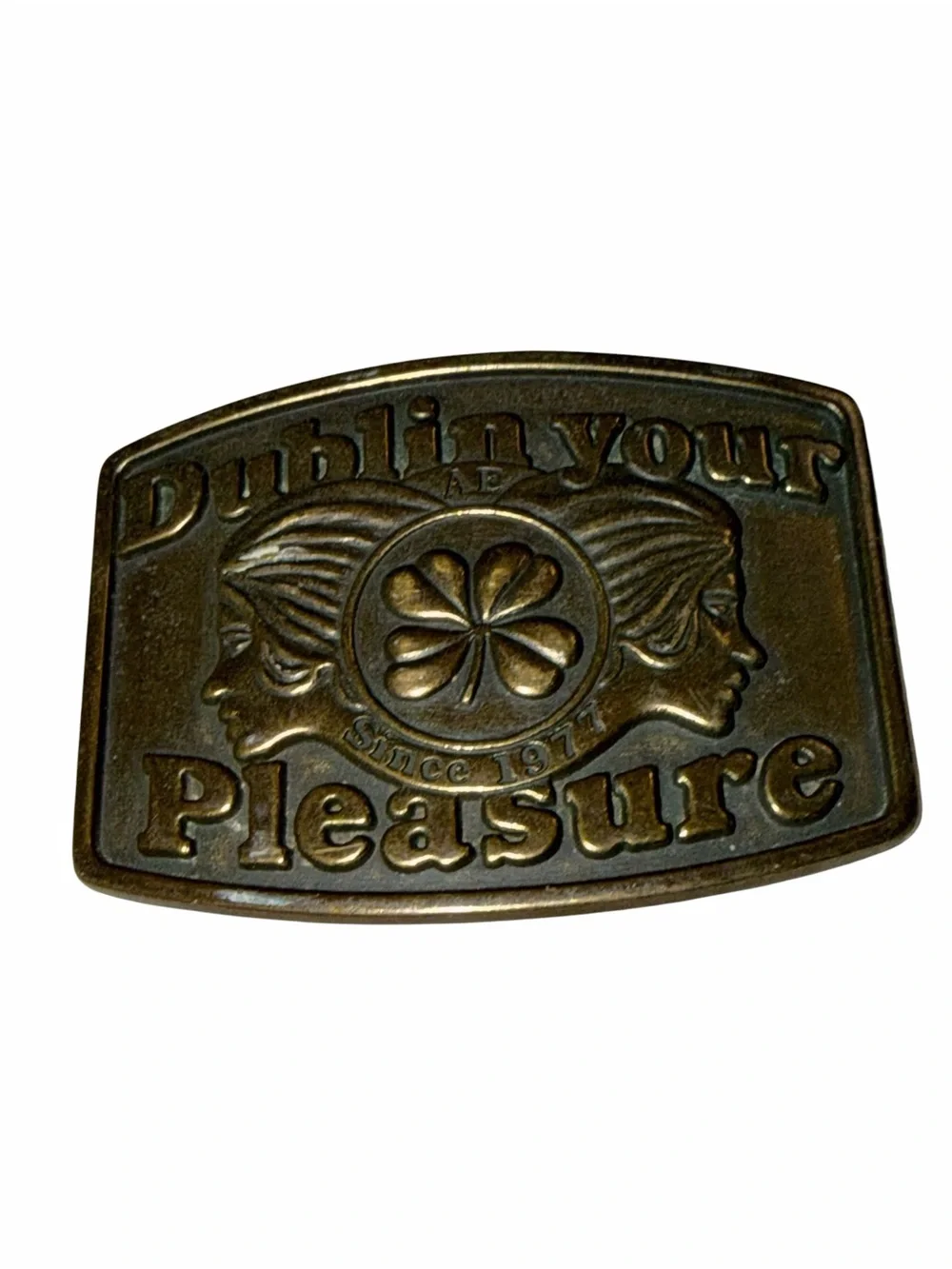 American Eagle Outfitters Bronze-Tone Embossed belt buckle